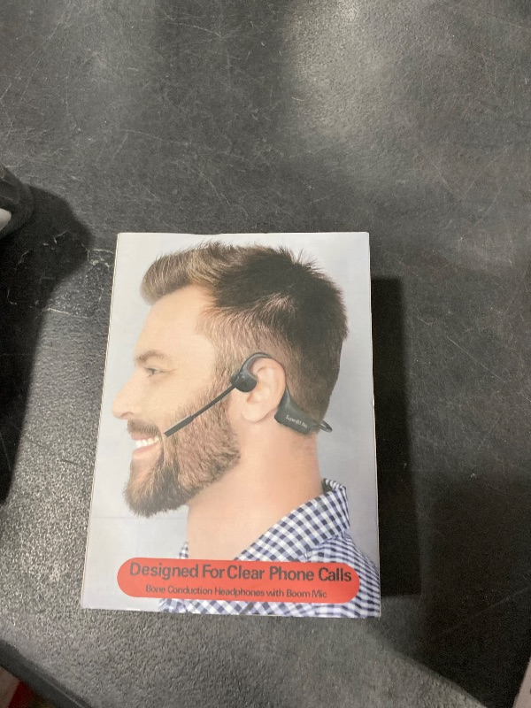 Photo 1 of YouthWhisper Bone Conduction Headphones with Boom Mic Bluetooth Open Ear Wireless Computer Headsets PC with Mic Noise Canceling Bluetooth Earphones with Microphone for Office Use Driving Meeting