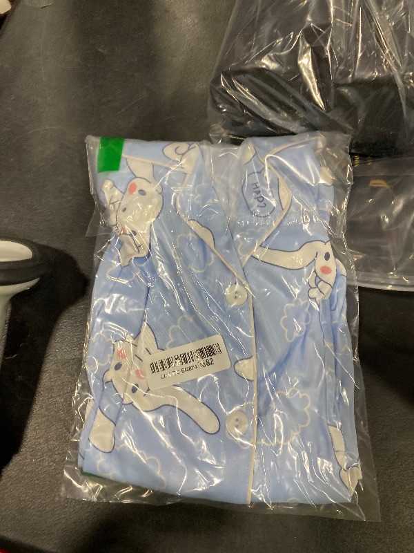 Photo 1 of WANHONGYUE Cartoon Printed Pajamas for Women Girls Long Sleeve Shirt with Pj Pants Sleepwear Home Wear 2 Piece Pajama Sets, Blue-1, L