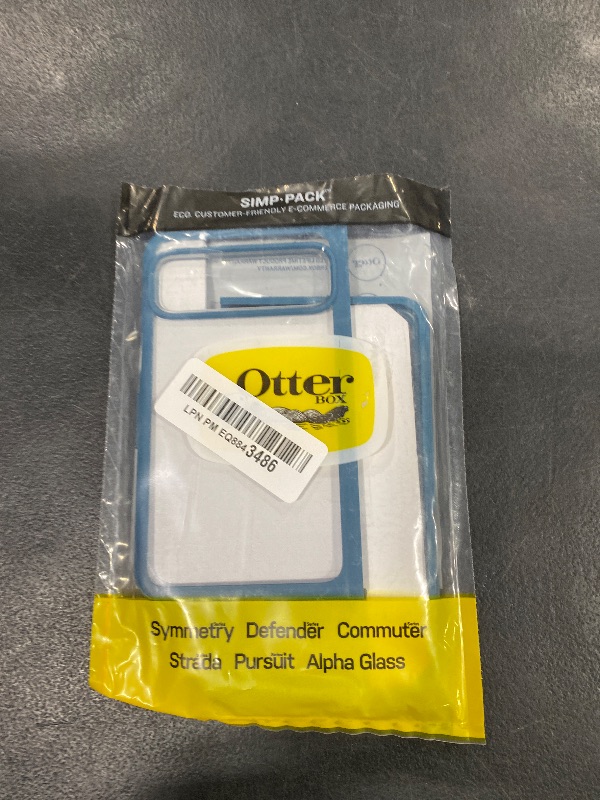 Photo 1 of OtterBox Thin Flex Case for Pixel Fold, Shockproof, Drop proof, Sleek Two Piece Protective Case, Tested to Military Standard, for foldable phones, Clear/Blue