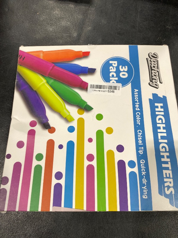 Photo 1 of Duchong 30 Count Highlighters Assorted Colors, No Bleed Highlighter Markers for Teacher Students, Classroom Must Have, School Supplies for Adult Kids