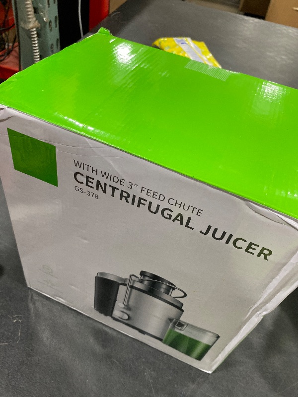 Photo 1 of GDOR 800W Juicer Machine, 3” Wide Feed Chute, Dual-Speed Centrifugal Juicer for Fruits & Vegetables, Anti-Drip Function, BPA-Free, Easy to Clean with Brush, White