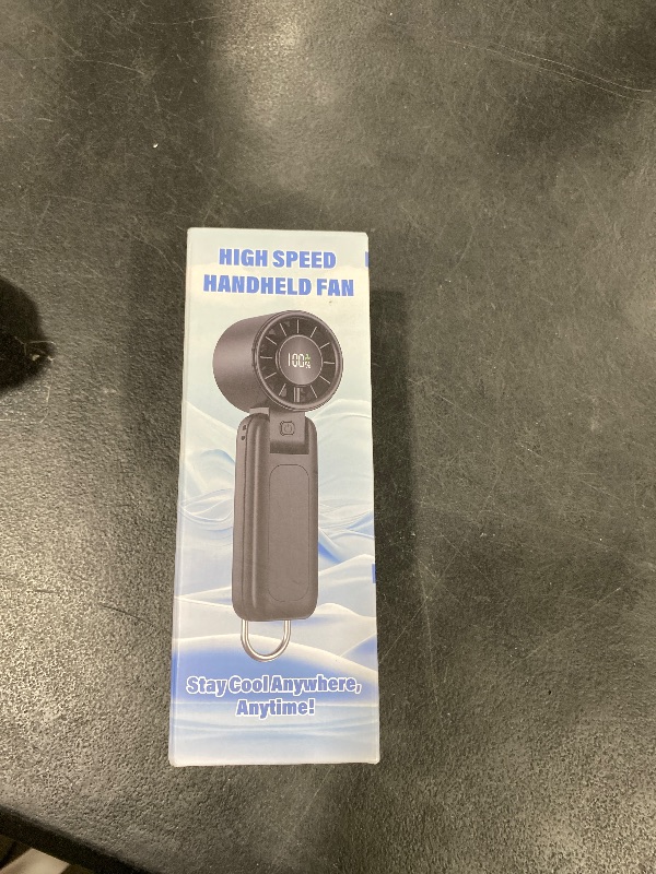 Photo 1 of 4 in 1 Portable Handheld Turbo Fan, 9000RPM High-Speed Mini, 180° Foldable, 1-100 Speeds, Up to 15H Use, 5000mAh Battery, Powerful Personal Cooling, Hand Held Fan for Travel, Indoor & Outdoor