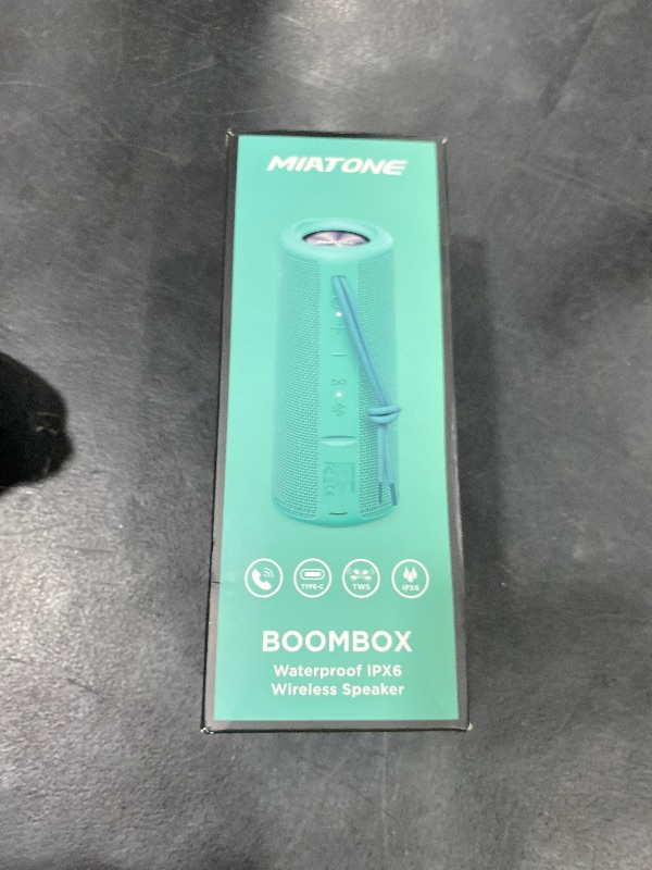 Photo 1 of MIATONE Boombox Portable Bluetooth Speaker Gifts for Her Him Women Men - Green