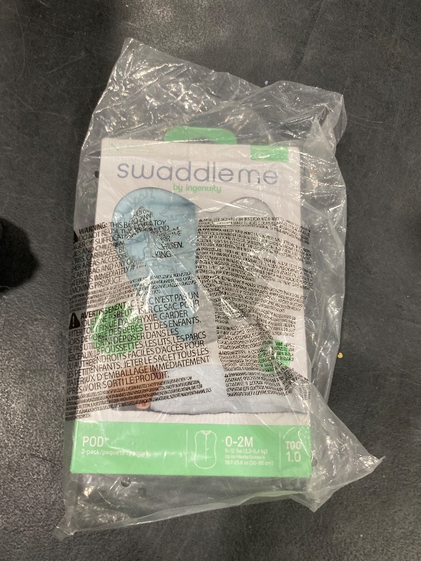 Photo 1 of SwaddleMe by Ingenuity Compression Baby Swaddle Pod, Two-Way Zipper for Easy Diaper Changes, Improves Sleep & Calms Startle Reflex, 0-2 Months, 1.0 TOG, 2-Pack - Dino Jam