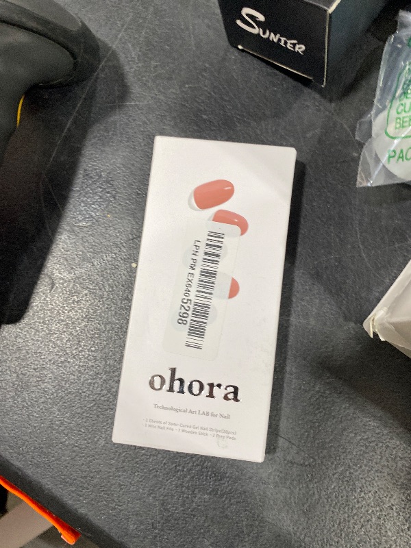 Photo 1 of ohora Semi Cured Gel Nail Strips (N Ash Pink) - Pink, Solid, Works with Any UV/LED Lamps, Salon-Quality, Long Lasting, Easy to Apply & Remove - Includes 2 Prep Pads, Nail File & Wooden Stick