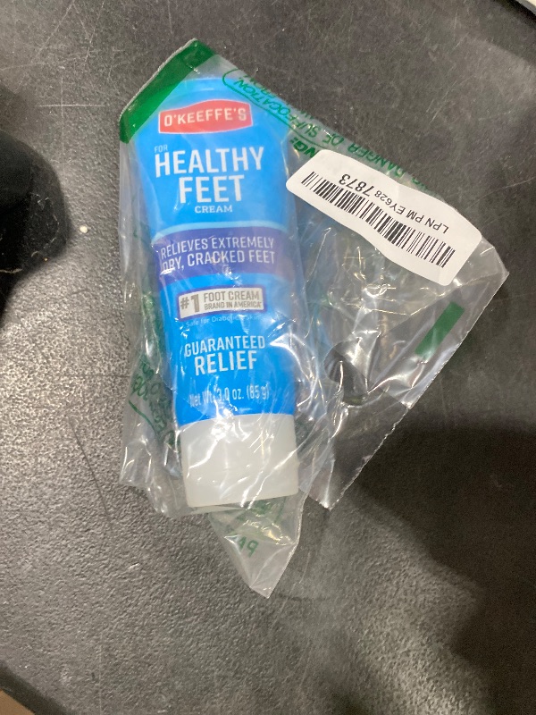Photo 1 of O'Keeffe's for Healthy Feet Foot Cream - 3 oz Travel Size Tube (1 Pack) - Guaranteed Relief for Extremely Cracked, Dry Feet, Repairing Skincare, Instantly Boosts and Retains Moisture Levels