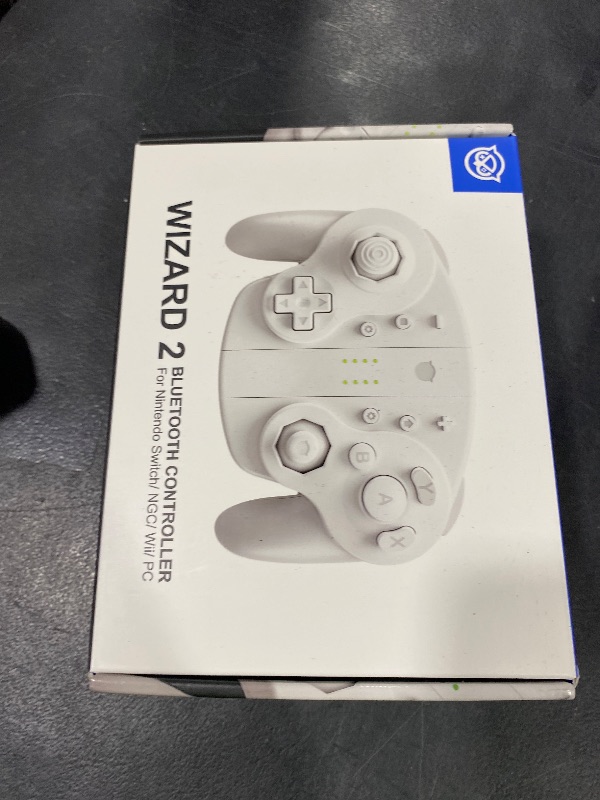 Photo 1 of NYXI Wizard 2 Gamecube Switch Controller, TMR Hall Joystick Wireless Joy-Pad, Adjustable Triggers, NFC, Programmable Buttons, 6-Axis Gyro, HD Rumble for Switch/PC/Wii