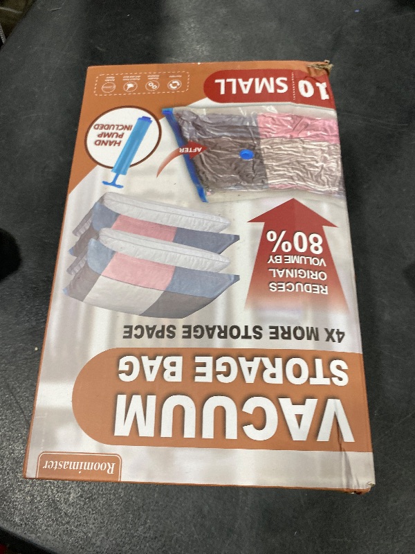 Photo 1 of 10 Small Vacuum Storage Bags with Travel Hand Pump, Small Vacuum Seal Bags for Clothing, Space Saver Bags for Clothes