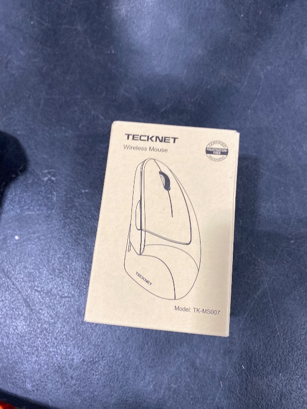 Photo 1 of TECKNET Ergonomic Mouse, Wireless Bluetooth Vertical Mouse, 4800 DPI Optical Tracking, 6 Adjustable DPI, Quiet Clicks, 2.4GHz with USB A Receiver, 12 Months Battery, 6 Buttons, Wide Compatibility