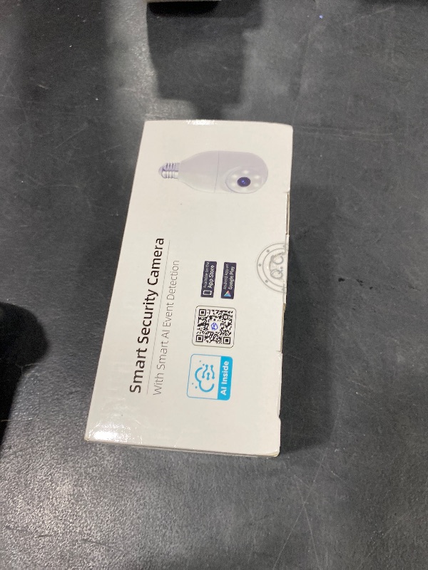 Photo 1 of Light Bulb Security Camera Wireless Outdoor Indoor, 5G&2.4G WiFi Security Cameras with Patrol Function, AI Human Detection, Motion Tracking, Two-Way Talk, Color Night Vision, Alarm, 24/7 Recording