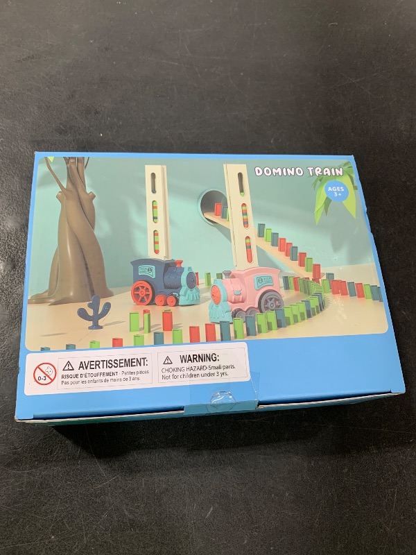 Photo 1 of PREPHY Kids Games Domino Train Toys: 180PCS Automatic Stacking Creative Game 3+ Year Old - Stem Montessori Toy for Boys 4-6 - Summer Autistic Christmas Birthday Gifts 5 6 Toddler Girls Ages 4-8
