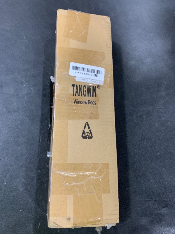 Photo 1 of TANGWIN Black Wrap Around Curtain Rods 28 to 48:Blackout Heavy Duty Adjustable Window Curtain Rod for Bedroom Kitchen,Modern Industrial Curved French Return Metal Drapery Rods Easy Install,Matte Black