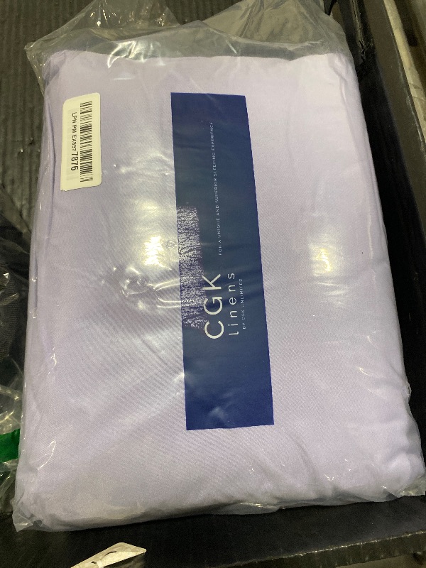 Photo 1 of Extra Deep Cal King Sheet Set - 6 Piece Breathable and Cooling Sheets - Hotel Luxury Bed Sheets Set - Easy Fit - Soft, Wrinkle Free and Comfy Sheets Set - Lavender Sheet Set with Extra Deep Pockets
