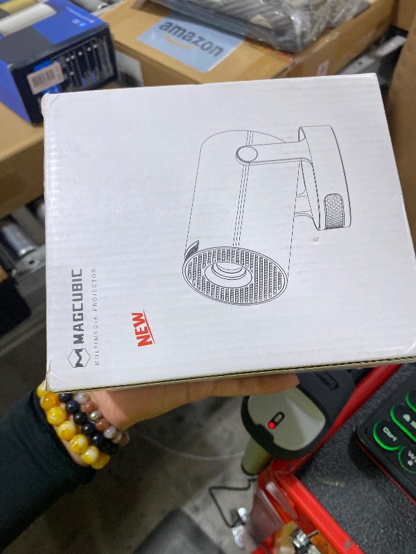 Photo 1 of Magcubic Mini Projector 4K support with WiFi 6 and Bluetooth 5.4, 5w Soundbase Speaker, Auto Vertical Keystone 180°Rotatable Portable Proyector for Home Bedroom Outdoor HY300Pro+
