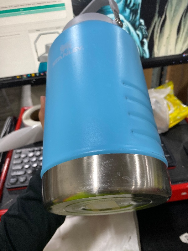 Photo 1 of Stanley IceFlow Fast Flow Jug with Handle 96 oz | Twist On Angled Spout Lid | Leakproof for Travel and Sports | Insulated Stainless Steel | BPA-Free | Pool