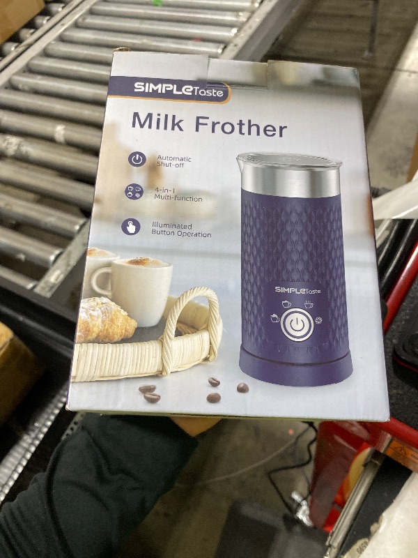 Photo 1 of SIMPLETASTE Milk Frother, 4-in-1 Electric Milk Steamer, Automatic Warm and Cold Foam Maker and Milk Warmer for Latte, Cappuccinos, Macchiato