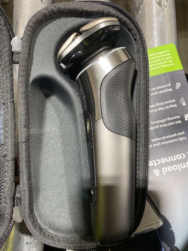Photo 1 of Philips Norelco Shaver i9000 Prestige Ultra, Wet & Dry Electric Shaver, Dark Slate, SenseIQ Pro Technology, Triple Lift & Cut System, 360 Rotating NanoTech Precision Blades, Quick Clean Pod, XP9402/86