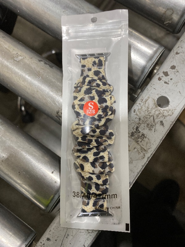 Photo 1 of BMBMPT Scrunchie Elastic Watch Band Compatible with Apple Watch Band 38mm 40mm 42mm 44mm Cloth Soft Pattern Printed Fabric Wristband for iWatch SE Series 6,5,4,3,2,1