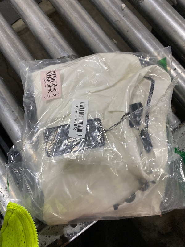 Photo 1 of Armani Exchange Men's Long Sleeve Regular Fit Signature Logo Shirt Off-White, Large