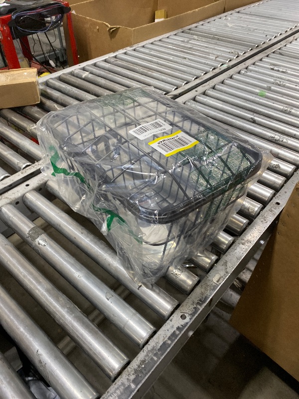Photo 1 of Uxsiya Large Capacity Electric Rear Basket, Metal Cycle Storage with Lid for Secure Transport of Bags Food Vegetables