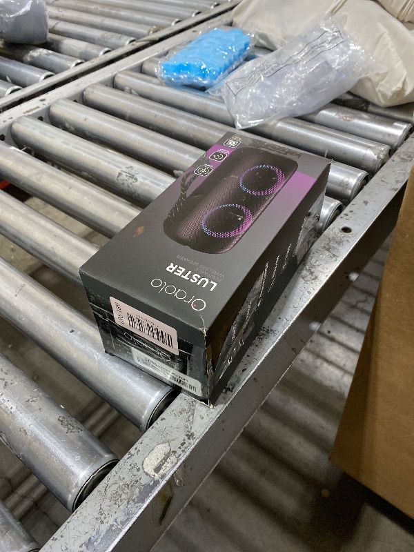 Photo 1 of BUGANI Luster Bluetooth Speakers, Portable Wireless Stereo Speaker with Colorful Lights, Loud Sound, Bluetooth 5.3, 24H Playtime, IPX6 Waterproof, AUX-in, for Home/Outdoor/Camping/Beach