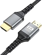 Photo 1 of UCEC 6 Foot HDMI Cable, High Speed HDMI 48Gbps 2.1 Cord, 8K@60Hz 4K@120Hz Compatible with PS5, Fit for Xbox/TV/PC Monitor/Projector