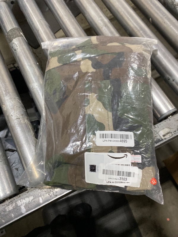 Photo 1 of Voghtic Womens Camo Cargo Denim Jumpsuit Off Shoulder Sleeveless Loose Baggy Wide Leg Camouflage Rompers Overalls