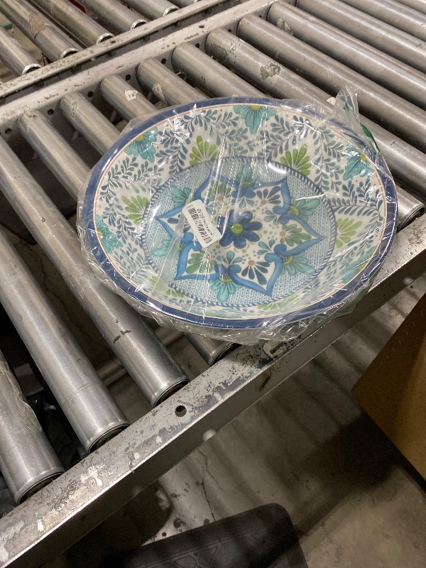 Photo 1 of Certified International Talavera Melamine 13.75" x 2.75" Large Serving Bowl, Multicolor -