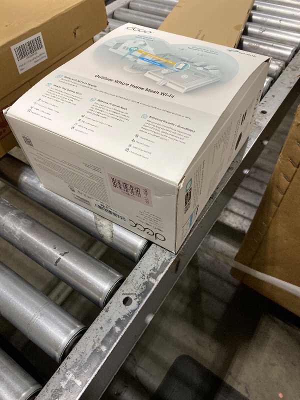 Photo 1 of TP-Link Deco X20-OUTDOOR AX1800 Dual-Band Wi-Fi 6 Outdoor Mesh WiFi Extender Unit | Up to 2,200 sq.ft| 2 Gigabit PoE+ Ports, Waterproof| HomeShield| 3 Mounting Options| Secure by Design, 1-Pack