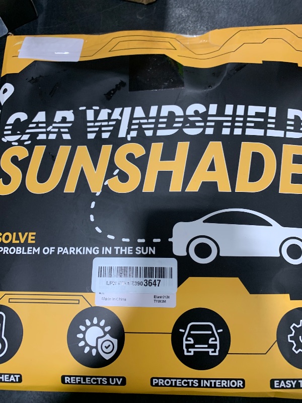 Photo 1 of Custom Fit Sunshade for Elantra Windshield Sun Shade for 2021-2024 2025 2026 Hyundai Elantra Accessories Heat Insulation and Cooling Front Window Cover for Windshield for Elantra Interior Protection