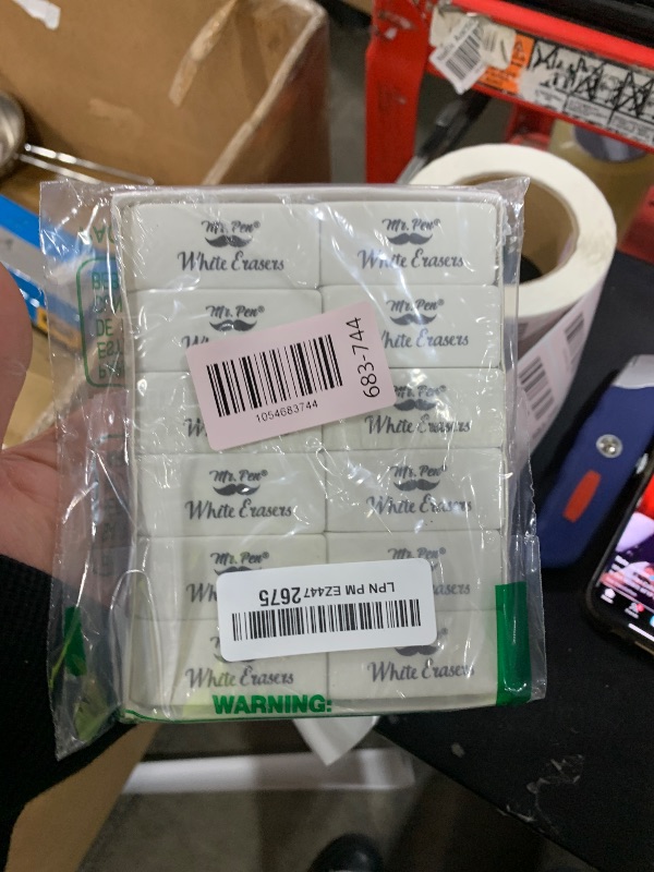 Photo 1 of Mr. Pen- Erasers, Pencil Eraser, 12 Pack, White Erasers, Eraser, Eraser Pencil