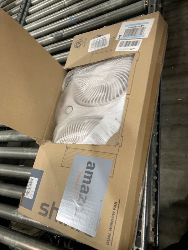 Photo 1 of shinic 9" Twin Window Fan with 180°+90° Rotatable Fans, 2-Speeds, Vertical Window Fan with Rigid & Accordion Expanders, Width Adjustable (21.65" To 33.27"), Ideal for Home, Kitchen, Bedroom, Office