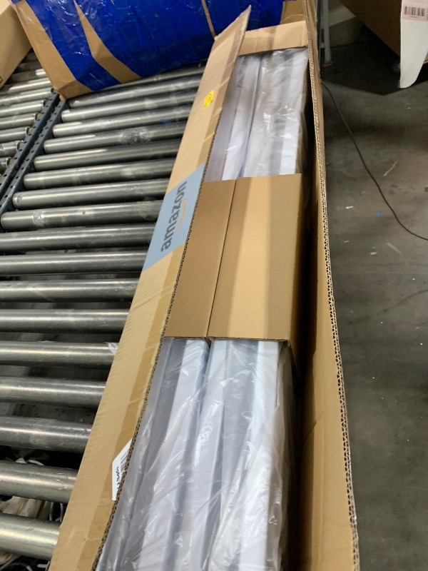 Photo 1 of 4 Pack 4FT LED Wraparound Light with 3 Wattages/3 Lumens/3 CCT Selectable, 55W/65W/75W, 5500lm/6500lm/7500lm, 3000K/4000K/5000K 4 Foot LED Wrap Light Fixture, Flush Mount Office Ceiling Light, ETL
