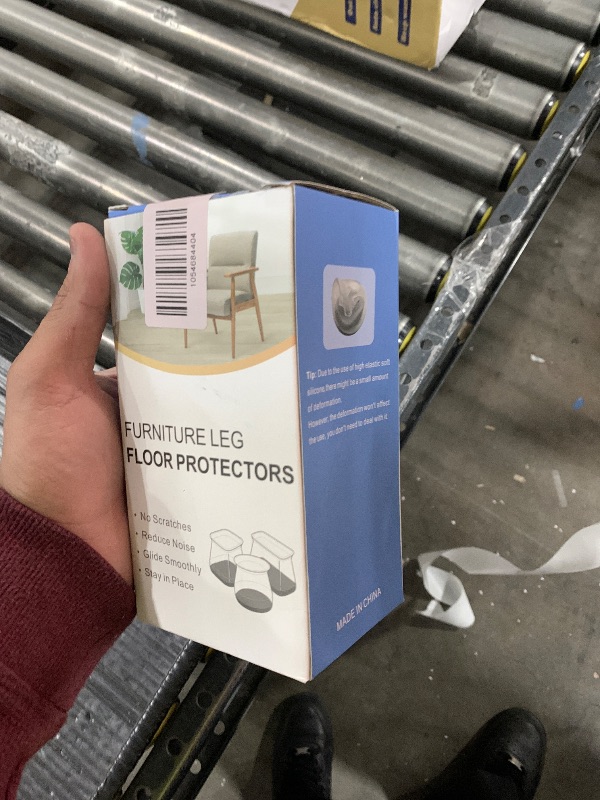 Photo 1 of Chair Leg Floor Protectors Square, Silicone Chair Leg Protectors for Hardwood Floors, Furniture Leg Pads Caps Covers Protect Wooden Floors from Scratching 20 Pcs Large (Fit:1-1/16" to 1-5/8")