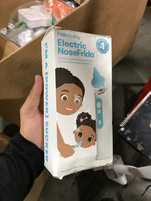 Photo 1 of Frida Baby Electric NoseFrida Nasal Aspirator for Baby, Nose Sucker for Baby & Toddler, Upgraded Nasal Aspirator for Congestion + Allergy Relief with 3 Suction Levels, 2 Silicone Tips, USB