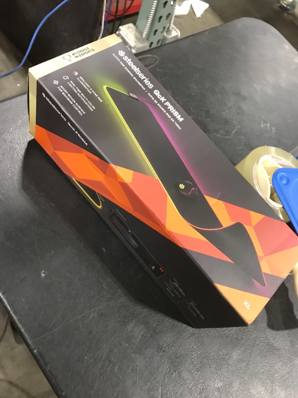 Photo 1 of SteelSeries QcK Gaming Mouse Pad - XL RGB Prism Cloth - Sized to Cover Desks