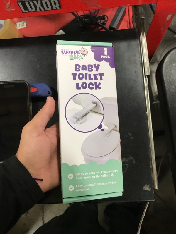 Photo 1 of Baby Toilet Lock by Wappa Baby - 9"L x 4"W - Ideal Baby Proof Toilet Lid Lock - No Tools Needed Easy Installation with 3M Adhesive - Top Safety Toilet Seat Lock - Fits Most Toilets - White (1 Pack)