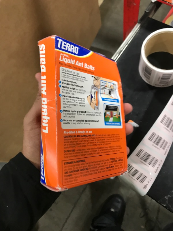 Photo 1 of TERRO Ant Killer Bait Stations T300B - Liquid Bait to Eliminate Ants - Bait System - 12 Count Stations for Effective Indoor Ant Control