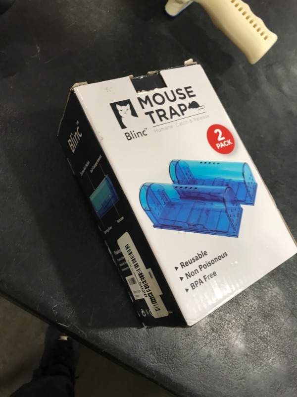 Photo 1 of Humane Mouse Trap | Catch and Release Mouse Traps That Work | Mice Trap No Kill for mice/Rodent Pet Safe (Dog/Cat) Best Indoor/Outdoor Mousetrap Catcher Non Killer Small Capture Cage (Blue)