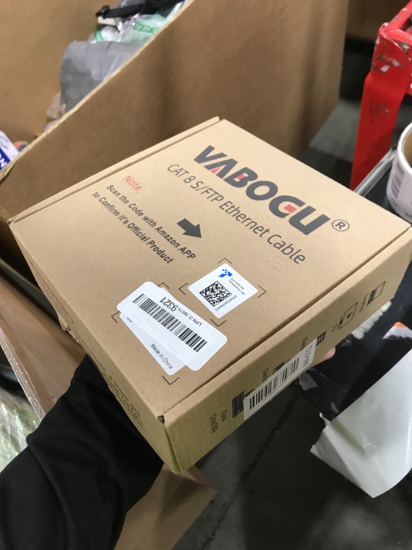 Photo 1 of Vabogu Cat 8 Ethernet Cable, 100ft Heavy Duty High Speed Internet Network Cable, 26AWG, 2000Mhz 40Gbps with Gold Plated RJ45 Connectors, Shielded for Indoor & Outdoor Use