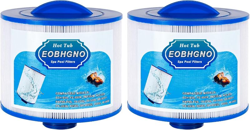 Photo 1 of 
8CH-950 Spa Filter Replacement Compatible with Unicel 8CH-950, Filbur FC-0536, PBF35, PBF50-F2S, Baleen AK-90311, Bullfrog Spa Filters 10-2785,10-1035, 80503, Excel XLS-834 Filters, 35 sq.ft , 2 Pack