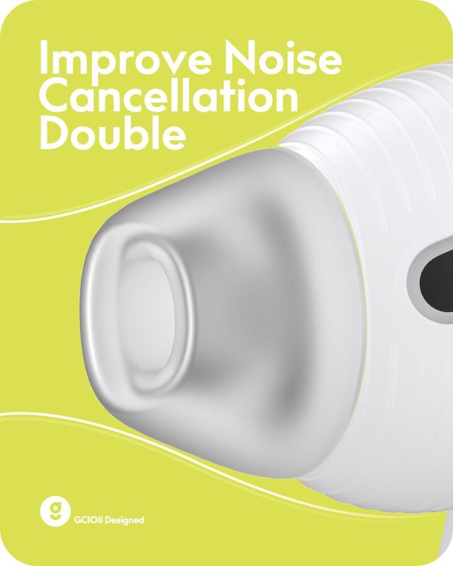 Photo 1 of Gcioii 3 Pairs Ear Tips for AirPods 4 Noise Cancelling Earbuds Cover [Added Storage Pouch] Anti-Slip Accessories Compatible with Apple AirPods 4th Generation (Translucent)