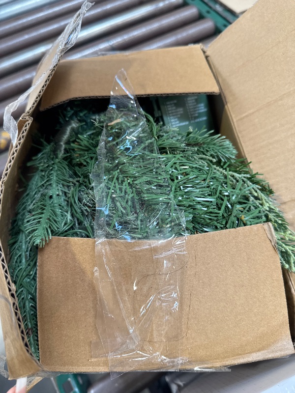 Photo 1 of 2 Pack 24 Inch Lighted Outdoor Christmas Tree with Dual Color LED Lights, Remote Control Battery Operated Pre-lit Pathway Urn Filler, Christmas Porch Decorations for Home, Porch & Yard