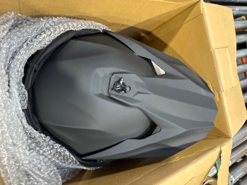 Photo 1 of OUMURS Adult ATV Dirt Bike Helmet with Gloves & Mask Adjustable Sun Visor Motorcycle Adult Helmet Off-Road Motocross Downhill MX for Unisex-Adult - 806 Matte Black, M