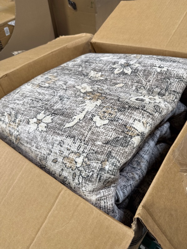 Photo 1 of 10x12 Large Rugs for Living Room: Area Rugs for Bedroom Vintage Stain Resistant Non Slip Low Pile Lightweight Boho Soft Carpet for Kitchen Dining Room Farmhouse Kids Room Nursery