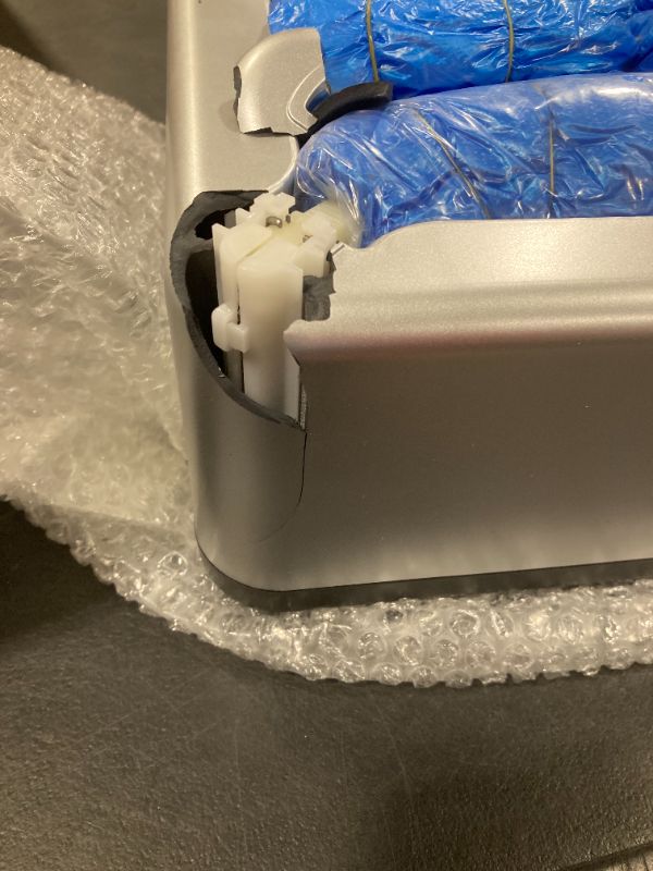 Photo 1 of *** PLEASE SEE NOTE *** Shoe Covers Dispenser with 200pcs Shoe Cover Disposable Non Slip, User-Friendly and Reliable Shoe Cover Machine, Fits Size Up to 11 US Men, Widely Applicable in Indoor(Silver)