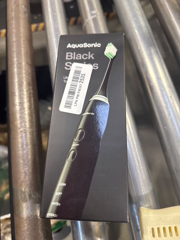 Photo 1 of Aquasonic Black Series Ultra Whitening Toothbrush – ADA Accepted Electric Toothbrush- 8 Brush Heads & Travel Case – 40,000 VPM Electric Motor & Wireless Charging - 4 Modes w Smart Timer