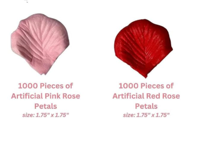 Photo 1 of  1000 Red & Pink Rose Petals 
