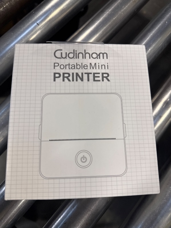 Photo 1 of cudinham Print Pods Mini Printer, Sticker Printer with 10 Rolls Thermal Printing Paper, Inkless Pocket Printpod for Phone, Impresora Portátil for Notes, DIY, Compatible with iOS & Android (Pink)