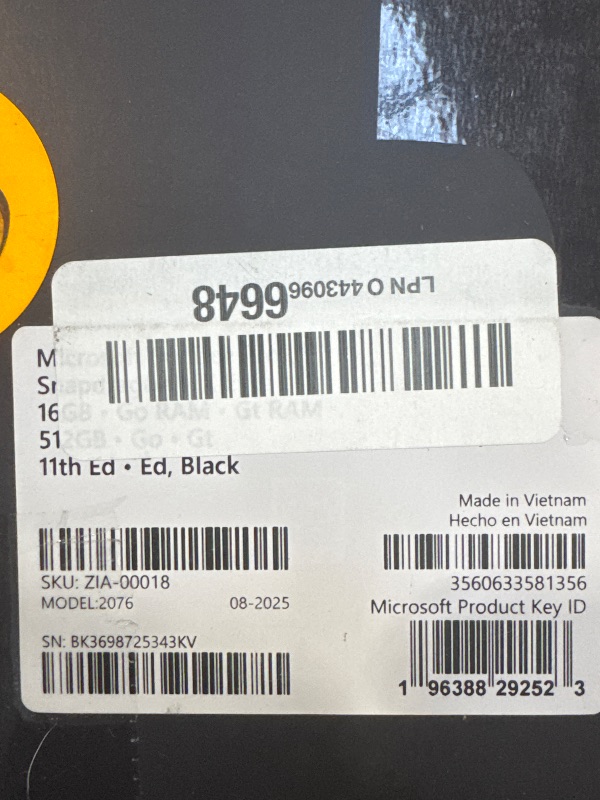 Photo 1 of Microsoft Surface Pro 2-in-1 Laptop/Tablet (2024), 13" OLED Touchscreen Display, 16GB RAM, 512GB Storage | Windows 11 Copilot+ PC, Snapdragon X Elite (12 Core), Black